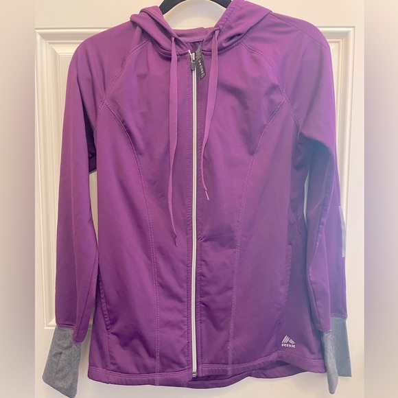 Purple RBX Medium Hoodie with reflective strip on each arm & thumb holes. - Picture 1 of 6